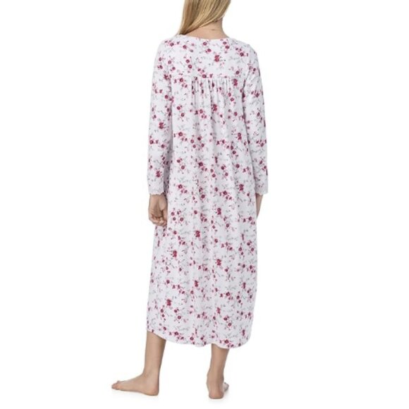 Eileen West Women's Sweater-Knit Ballet Nightgown, Rose Print, NWT - Picture 2 of 3